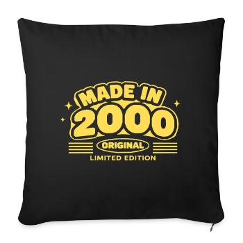 Fabriqué en 2000 Original Limited - Housse de coussin décorative 45 x 45 cm - noir - Devant