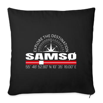 Samso - Sofa pillowcase 17,3'' x 17,3'' (45 x 45 cm) - black - Front