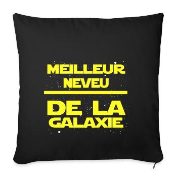 neveu - Housse de coussin décorative 45 x 45 cm - noir - Devant
