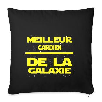 Gardien - Housse de coussin décorative 45 x 45 cm - noir - Devant