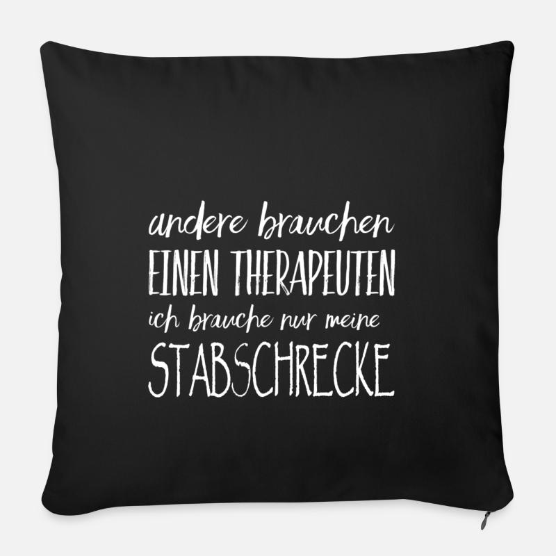 Stabschrecken Gespenstschrecken Insekt Haltung - Sofakissenbezug 45 x 45 cm - Schwarz