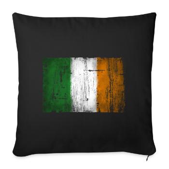 Irlande - Housse de coussin décorative 45 x 45 cm - noir - Devant