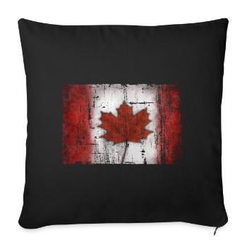 Canada - Housse de coussin décorative 45 x 45 cm - noir - Devant