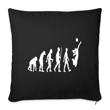 Evolution Volleyball - Sofakissenbezug 45 x 45 cm - Schwarz - Vorne