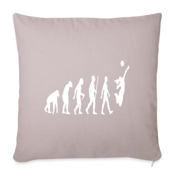 Evolution Volleyball - Sofakissenbezug 45 x 45 cm - helles Taupe - Vorne