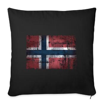 Norvège - Housse de coussin décorative 45 x 45 cm - noir - Devant