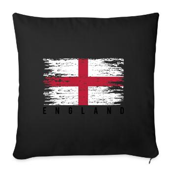 Distressed English Cross - Sofa pillowcase 17,3'' x 17,3'' (45 x 45 cm) - black - Front