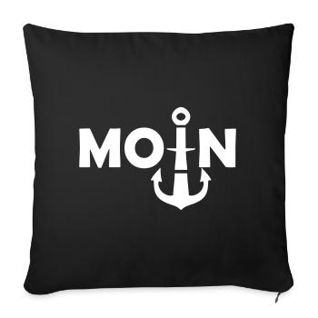 moin - Housse de coussin décorative 45 x 45 cm - noir - Devant