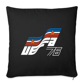Yougoslavie - Football design 1976 (w) - Housse de coussin décorative 45 x 45 cm - noir - Devant