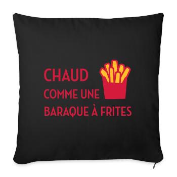 sexe / drague / seduction / fête / sexy / sex - Housse de coussin décorative 45 x 45 cm - noir - Devant