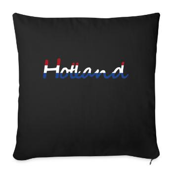 Hollande Pays-Bas Couleurs - Housse de coussin décorative 45 x 45 cm - noir - Devant