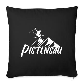 Pistensau - Sofa pillowcase 17,3'' x 17,3'' (45 x 45 cm) - black - Front