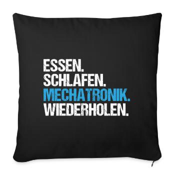 Mechatroniker Mechatronik Mechatronics Engineer - Sofakissenbezug 45 x 45 cm - Schwarz - Vorne