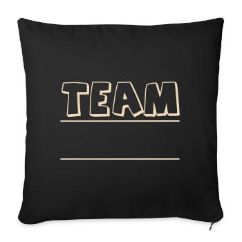 Équipe - Housse de coussin décorative 45 x 45 cm - noir - Devant