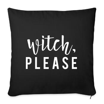 Halloween Witch Witchcraft Magic Magic Magic Magice Costume - Sofa pillowcase 17,3'' x 17,3'' (45 x 45 cm) - black - Front