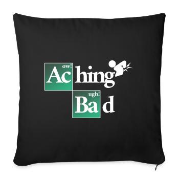 Aching Bath - Everything hurts - Sofa pillowcase 17,3'' x 17,3'' (45 x 45 cm) - black - Front