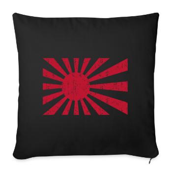 Japan - Sofa pillowcase 17,3'' x 17,3'' (45 x 45 cm) - black - Front
