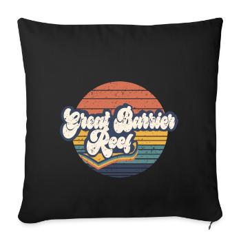 Great Barrier Reef - Sofakissenbezug 45 x 45 cm - Schwarz - Vorne