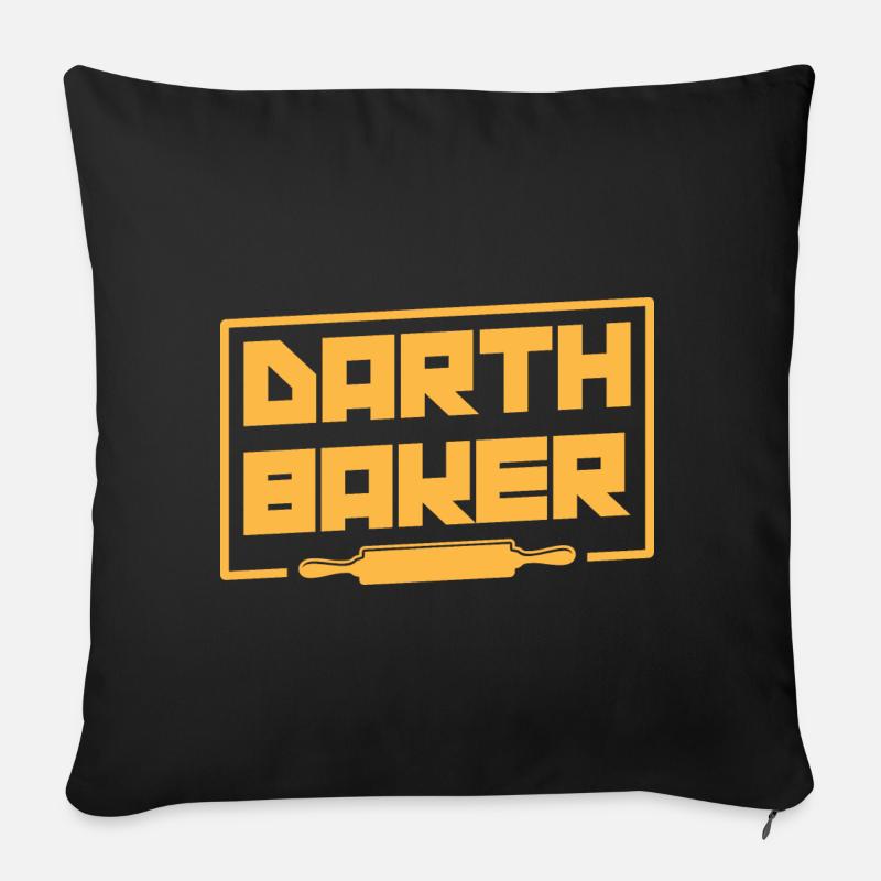 Cadeaux Baker - T-shirt Baker - Housse de coussin décorative 45 x 45 cm - noir
