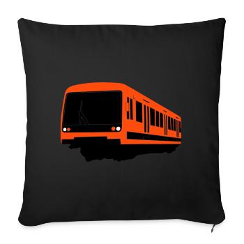 Helsinki Metro M200 - Sofa pillowcase 17,3'' x 17,3'' (45 x 45 cm) - black - Front