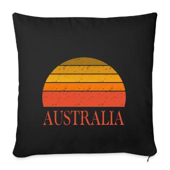 AUSTRALIA Sunset - Sofakissenbezug 45 x 45 cm - Schwarz - Vorne