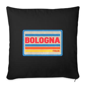 Bologna Italia Vintage Stripes - Sofa pillowcase 17,3'' x 17,3'' (45 x 45 cm) - black - Front