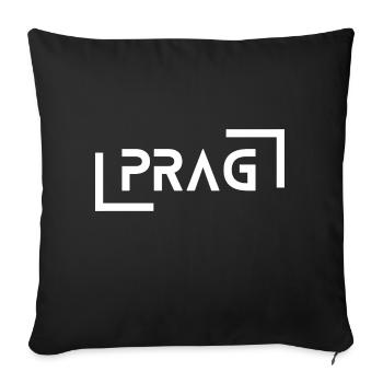 Prague - Sofa pillowcase 17,3'' x 17,3'' (45 x 45 cm) - black - Front