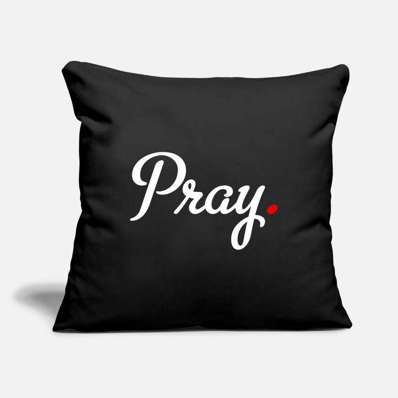 prier Housse de coussin décorative 45 x 45 cm