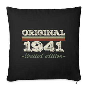 Legend since 1941 Born 1941 Birthday 1941 - Sofa pillowcase 17,3'' x 17,3'' (45 x 45 cm) - black - Front