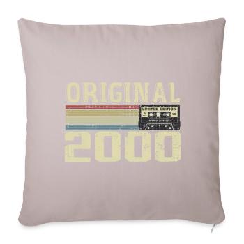 2000 Birthday Parties - 2000 Retro Gift - Sofa pillowcase 17,3'' x 17,3'' (45 x 45 cm) - light taupe - Front