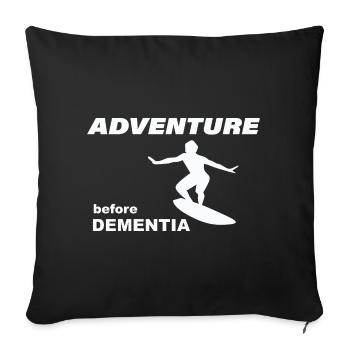AVENTURE DE SURF - Housse de coussin décorative 45 x 45 cm - noir - Devant