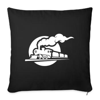 Railway Sketch - Sofa pillowcase 17,3'' x 17,3'' (45 x 45 cm) - black - Front