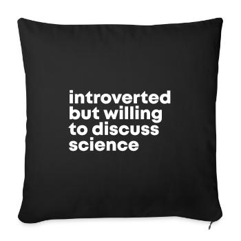 Science - Sofa pillowcase 17,3'' x 17,3'' (45 x 45 cm) - black - Front