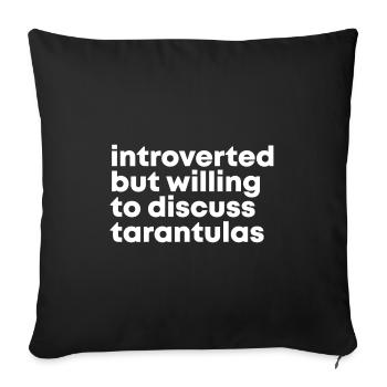 Tarantula - Sofa pillowcase 17,3'' x 17,3'' (45 x 45 cm) - black - Front