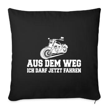 Out of the way, I'm allowed to drive now - Sofa pillowcase 17,3'' x 17,3'' (45 x 45 cm) - black - Front