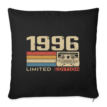 Legends 1996 Vintage 1996 Jubilee 1996 vintage - Sofa pillowcase 17,3'' x 17,3'' (45 x 45 cm) - black - Front