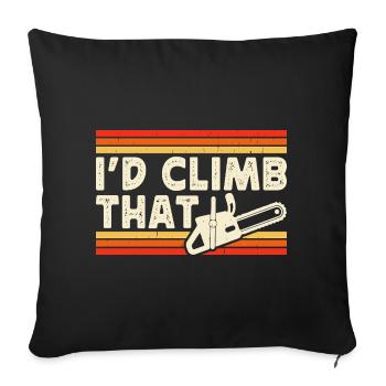 Funny Woodworker Woodworker Gift - Sofa pillowcase 17,3'' x 17,3'' (45 x 45 cm) - black - Front