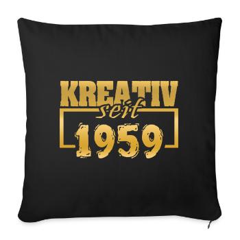 Web designer 1959 - Sofa pillowcase 17,3'' x 17,3'' (45 x 45 cm) - black - Front