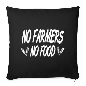 cultivateur - Housse de coussin décorative 45 x 45 cm - noir - Devant