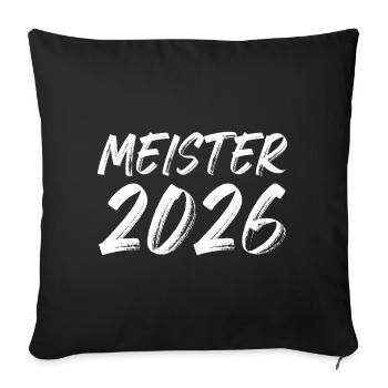 Champion 2026 - Housse de coussin décorative 45 x 45 cm - noir - Devant