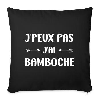 I can't, I messed up - Sofa pillowcase 17,3'' x 17,3'' (45 x 45 cm) - black - Front