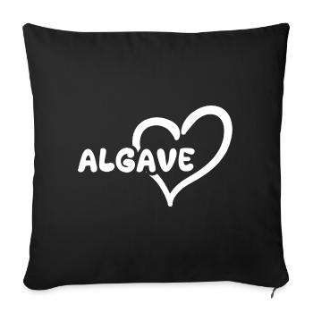 Holiday Algave - Sofa pillowcase 17,3'' x 17,3'' (45 x 45 cm) - black - Front