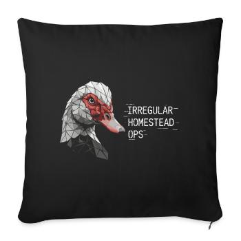 Irregular Homestead Ops - Sofa pillowcase 17,3'' x 17,3'' (45 x 45 cm) - black - Front