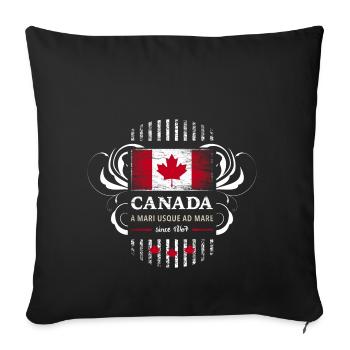 Flag Flag Canada Canada Maple leaf 2 - Sofa pillowcase 17,3'' x 17,3'' (45 x 45 cm) - black - Front