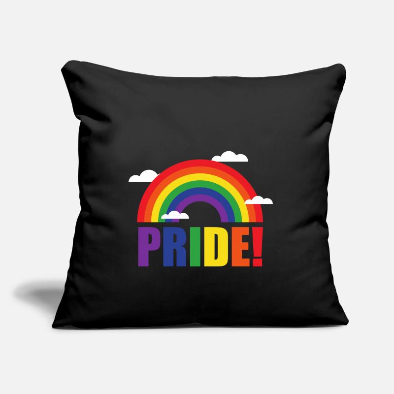 Pride rainbow with clouds | LGBT | gift idea Sofa pillowcase 17,3'' x 17,3'' (45 x 45 cm)