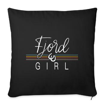 Fjordferd - Housse de coussin décorative 45 x 45 cm - noir - Devant