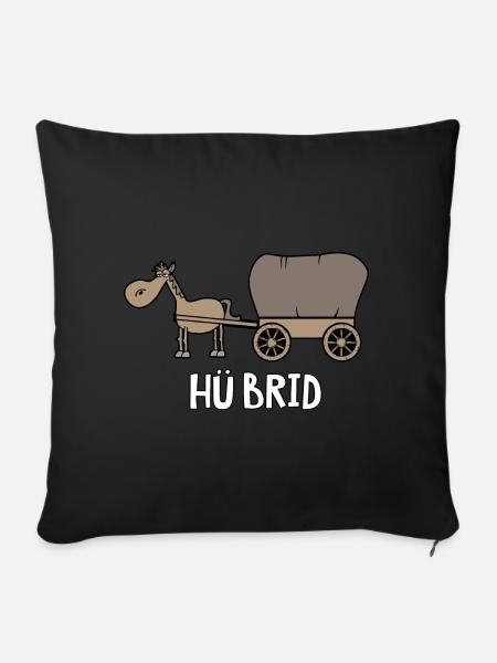 Hübrid - Sofakissenbezug 45 x 45 cm - Schwarz