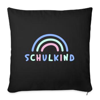 Schulkind - Sofakissenbezug 45 x 45 cm - Schwarz - Vorne