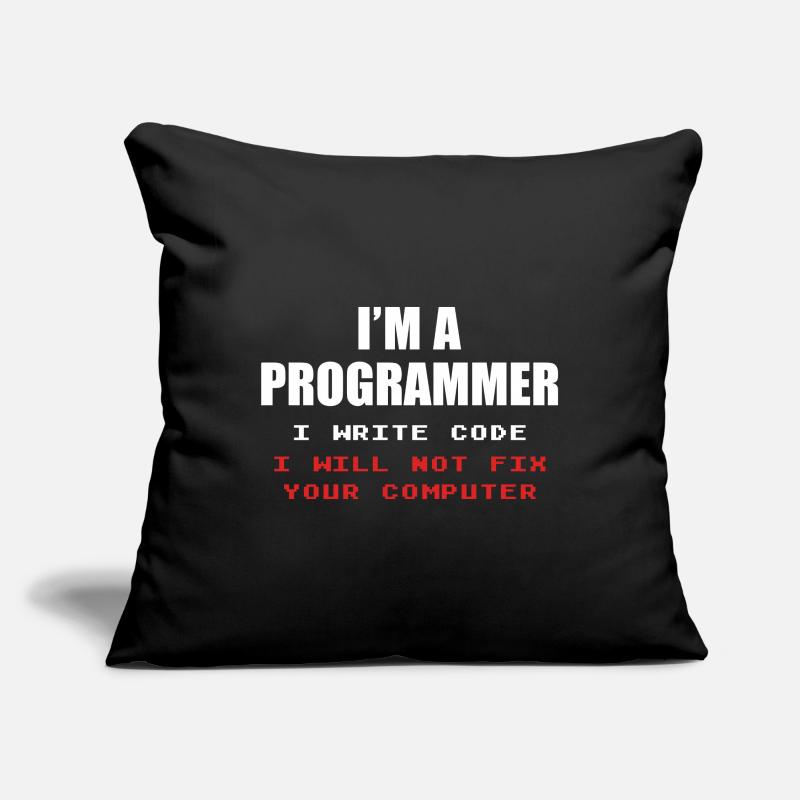 Programmeur Geek Programmeur Programmeur Informatique Codeur L Housse de coussin décorative 45 x 45 cm