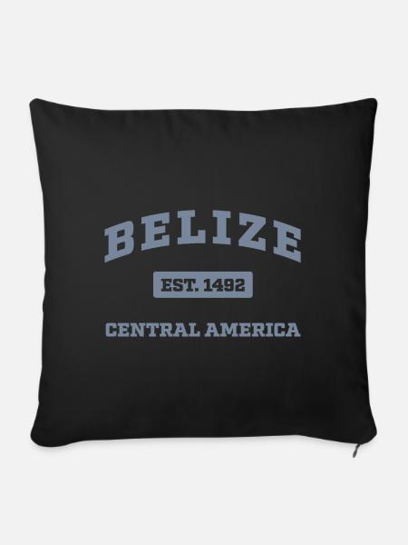 Belize Mittelamerika Est. 1492 - Sofakissenbezug 45 x 45 cm - Schwarz